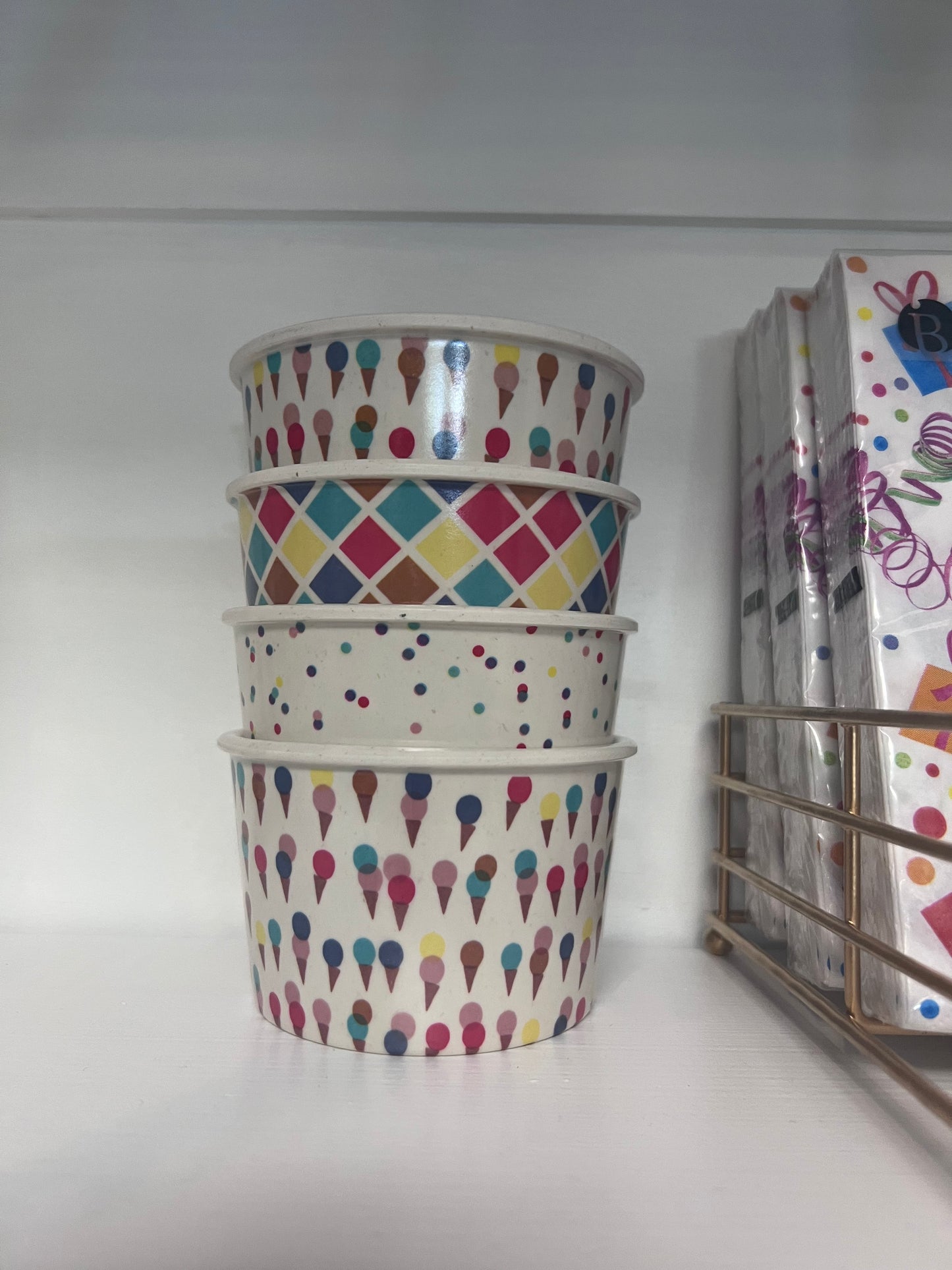 Ice Cream Melamine Bowls