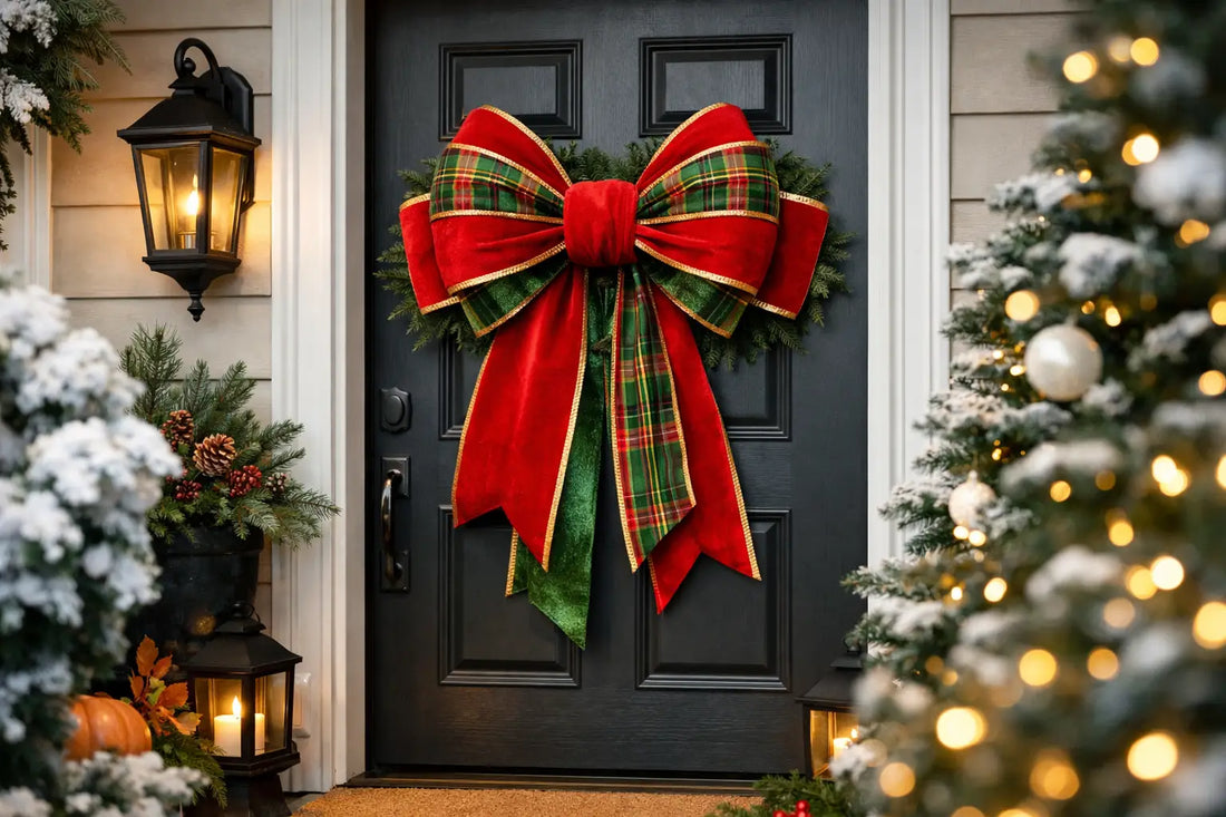 Custom Door Bows for Holidays That Welcome