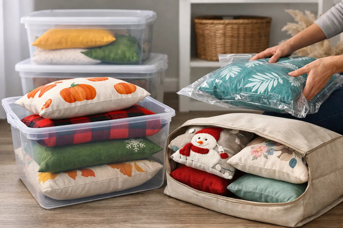 How to Store Seasonal Decorative Pillows