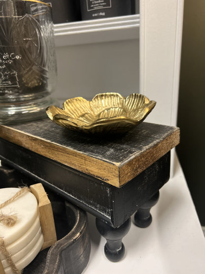 Blossom Case Aluminum Dish Small Antique Brass