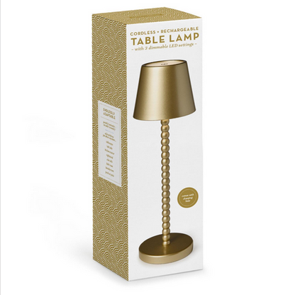 Gold Table Lamp w/Charging Base in GB