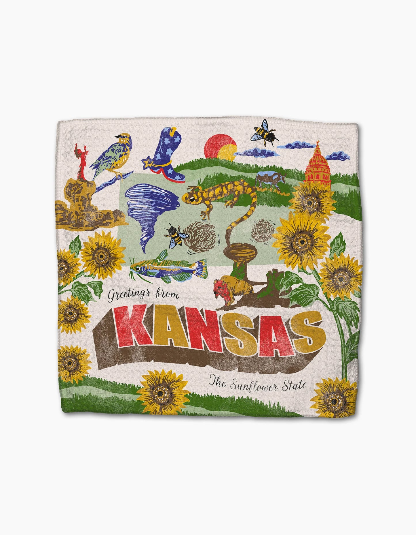 Geometry Dishcloth Set 3 Greetings From Kansas