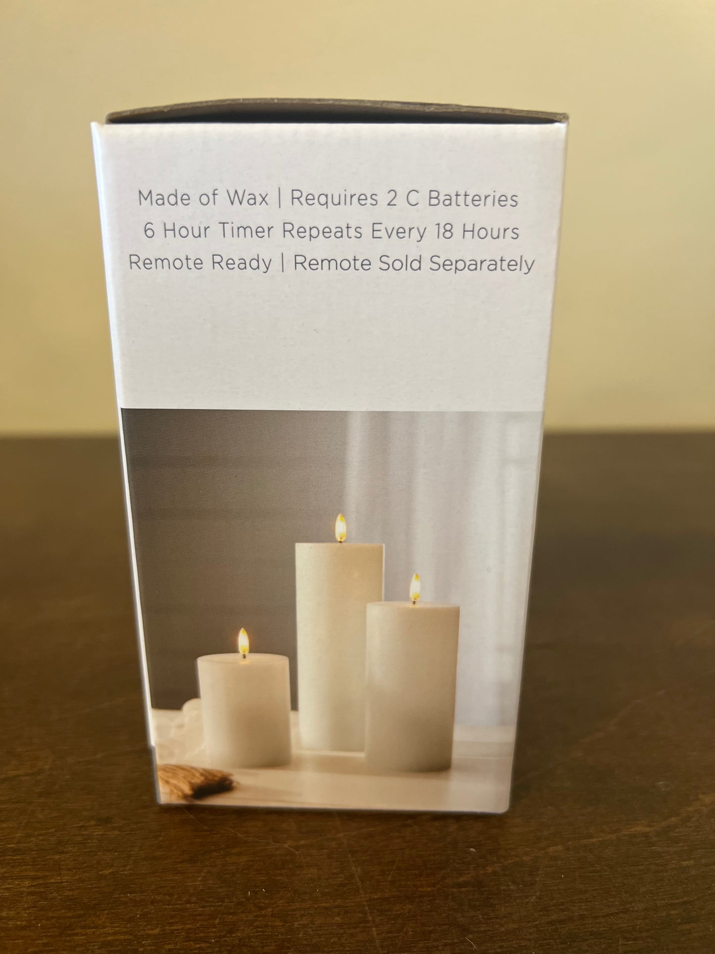 3" x 4" White Pillar Candle
