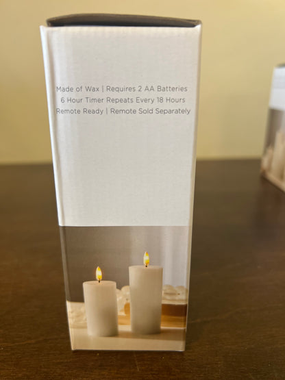 White Pillar Candle  2" X 4"