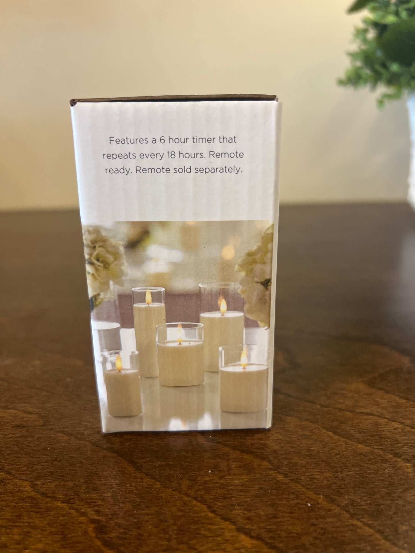 2"x4" Clear Glass Ivory Pillar