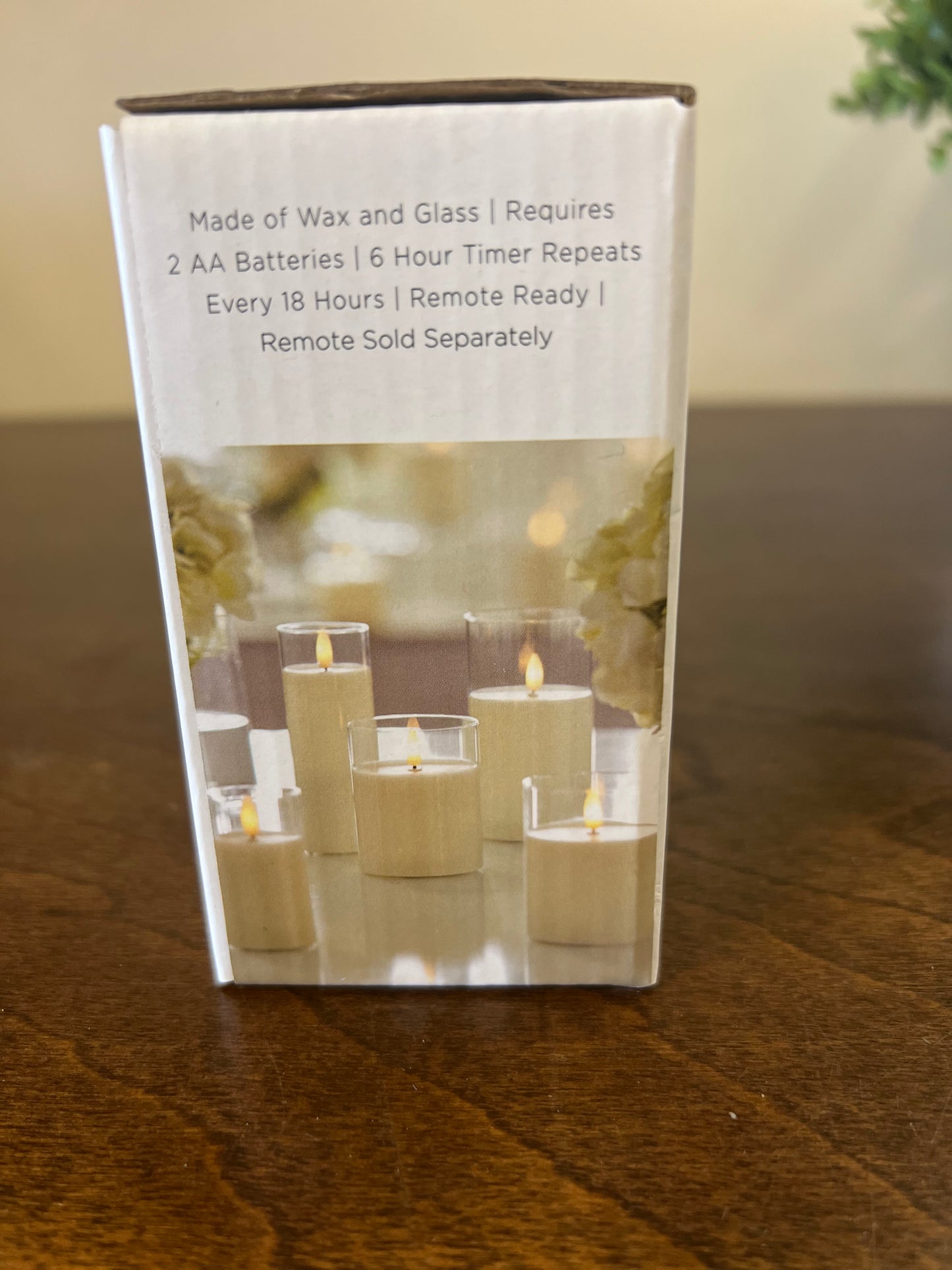 2"x4" Clear Glass Ivory Pillar