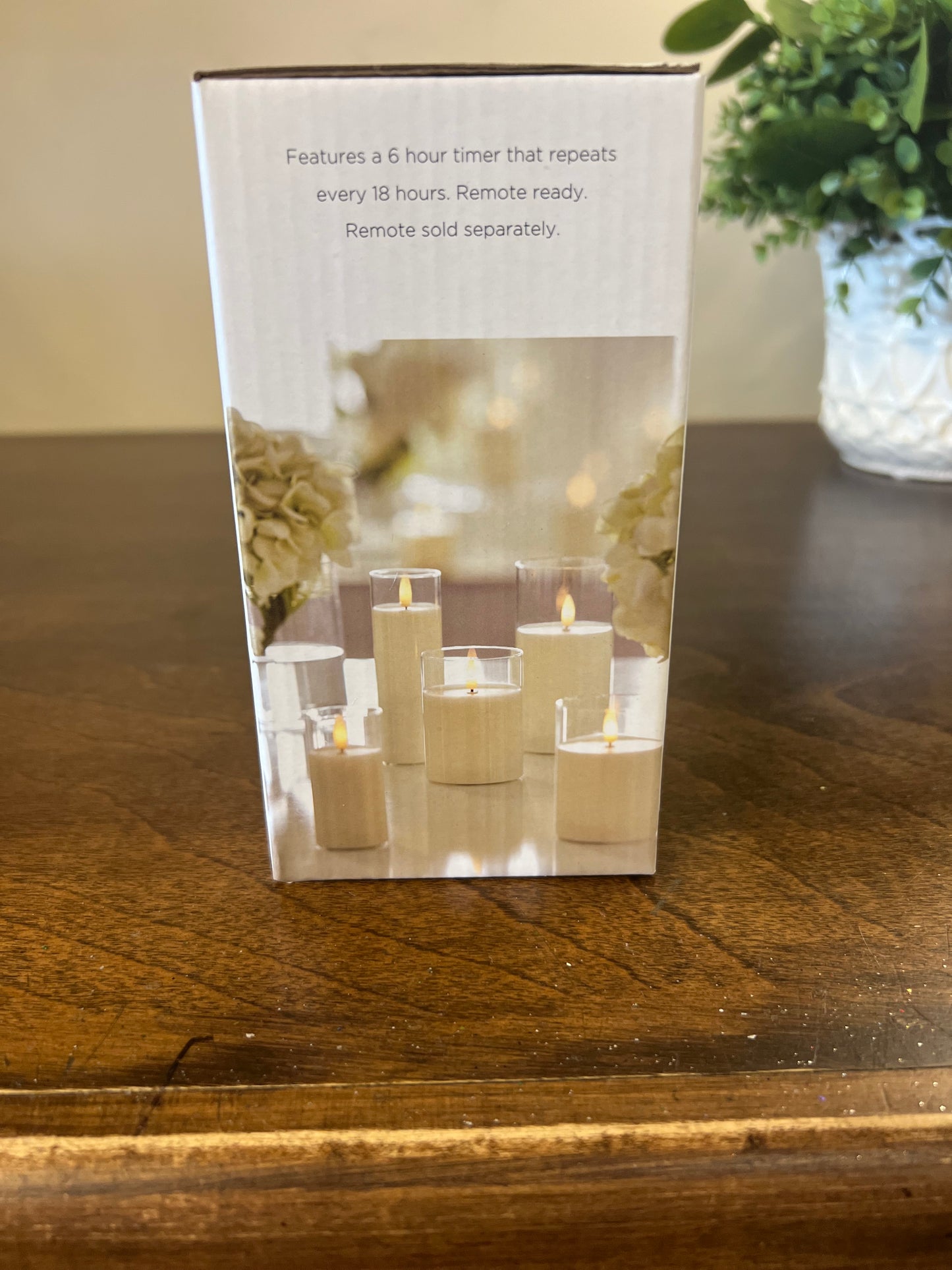 3"x6" Clear Glass Candle