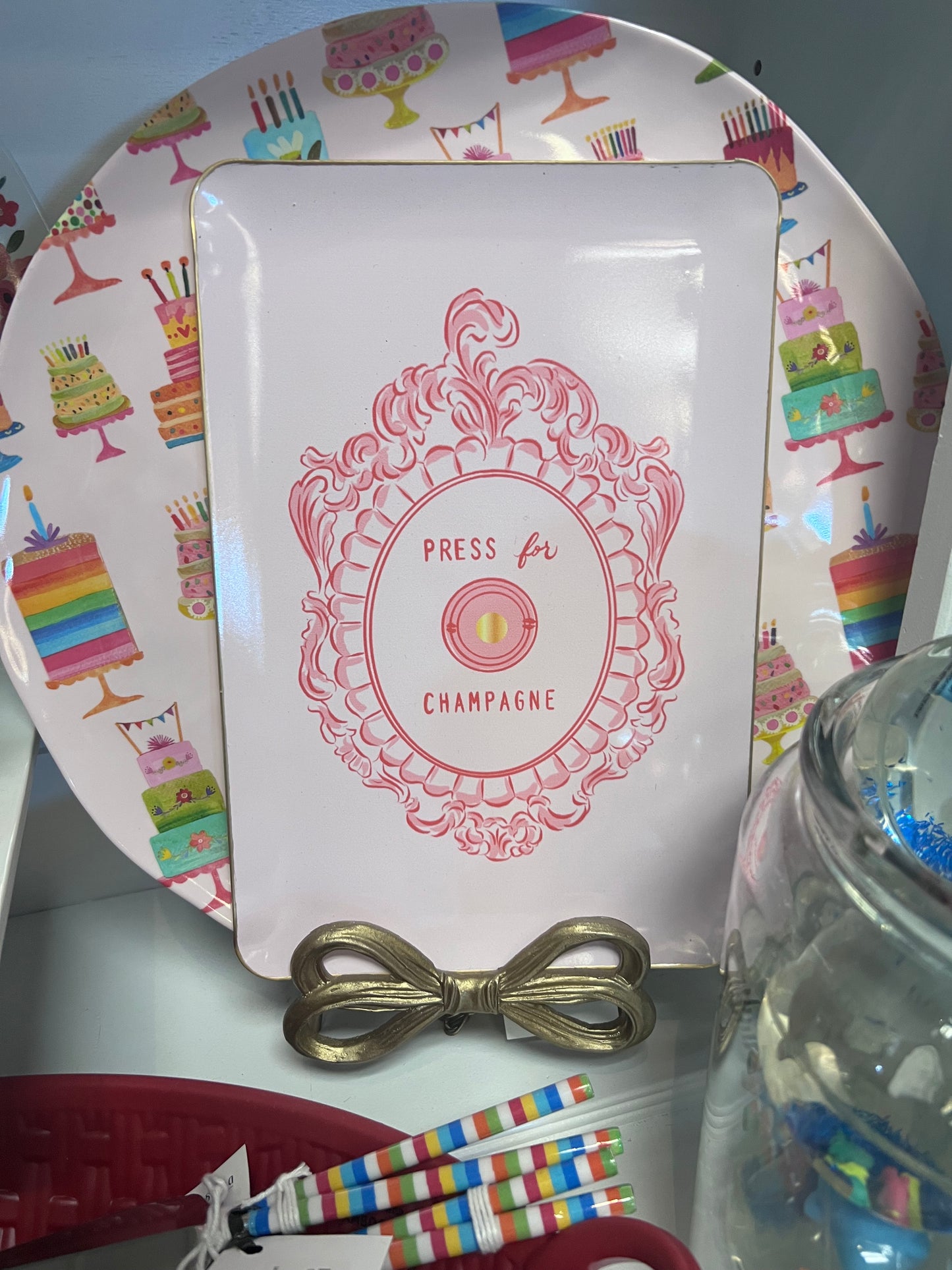 Champagne Fleur Tray