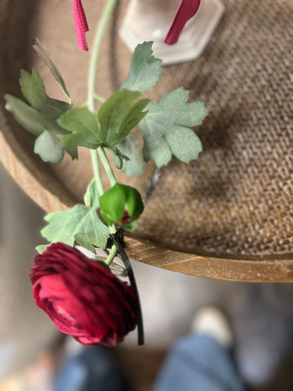 Real Touch Fuchsia Bud & Bloom Ranunculus 19.5"