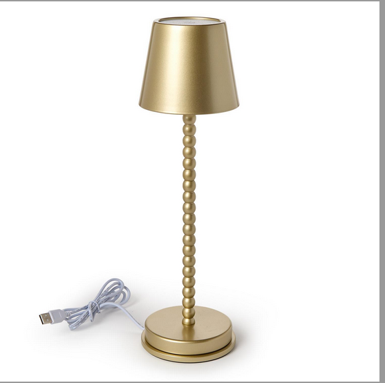 Gold Table Lamp w/Charging Base in GB
